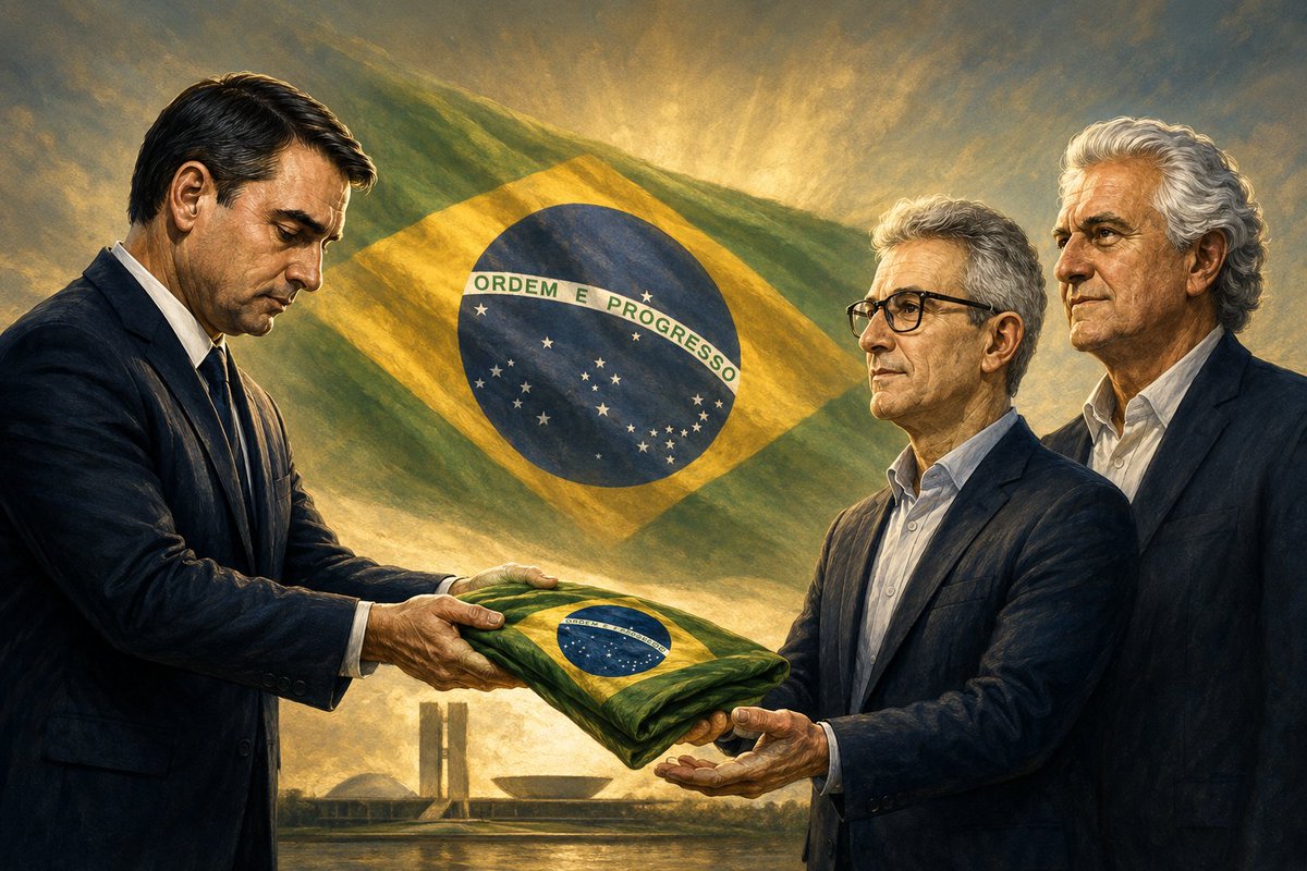 GenPauloChagas's tweet photo. O INTERESSE NACIONAL ACIMA DAS AMBIÇÕES INDIVIDUAIS 

A MAIOR DEMONSTRAÇÃO DE PATRIOTISMO QUE FLÁVIO BOLSONARO PODERIA OFERECER AO PAÍS SERIA RENUNCIAR À SUA CANDIDATURA EM FAVOR DE UM DOS CANDIDATOS QUE AINDA O RESPEITAM, REÚNEM PRESTÍGIO PÚBLICO, CREDIBILIDADE E EXPERIÊNCIA EXECUTIVA.