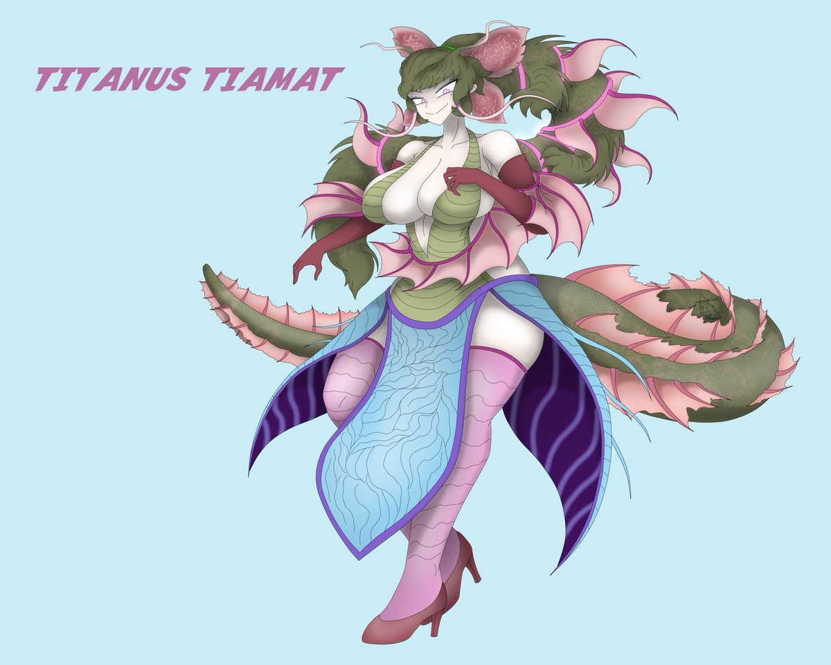 MeckVilla37788's tweet photo. Monsterverse Tiamat gijinka #Godzilla #gijinka https://t.co/0CmEbiSwzV