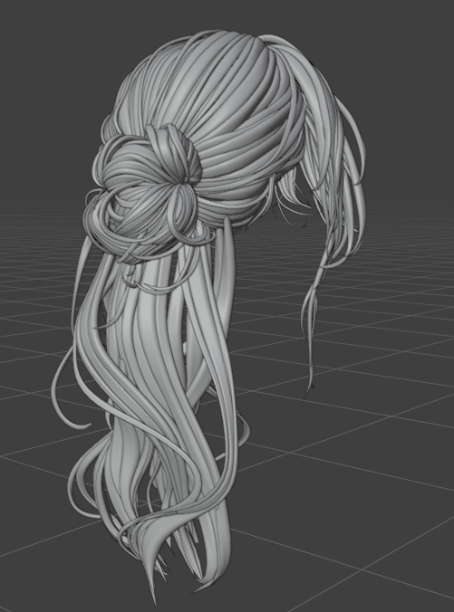 Blatt_11's tweet photo. 全然途中だけど細かめの髪型
お団子の細かさがこだわりですね
#vrchatavatar #B3D #Blender https://t.co/3uYesyDD0k
