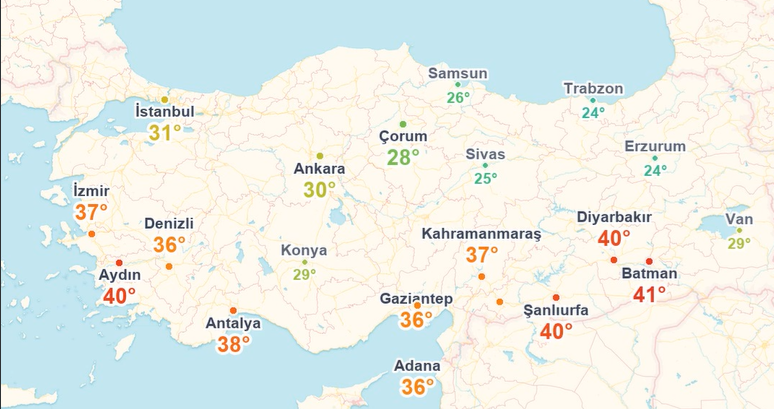 BurasiBatman's tweet photo. Türkiye'nin en sıcak noktası yine Batman oldu. Zirvede bir kez daha Batman yer aldı. https://t.co/IXWAs35k0l