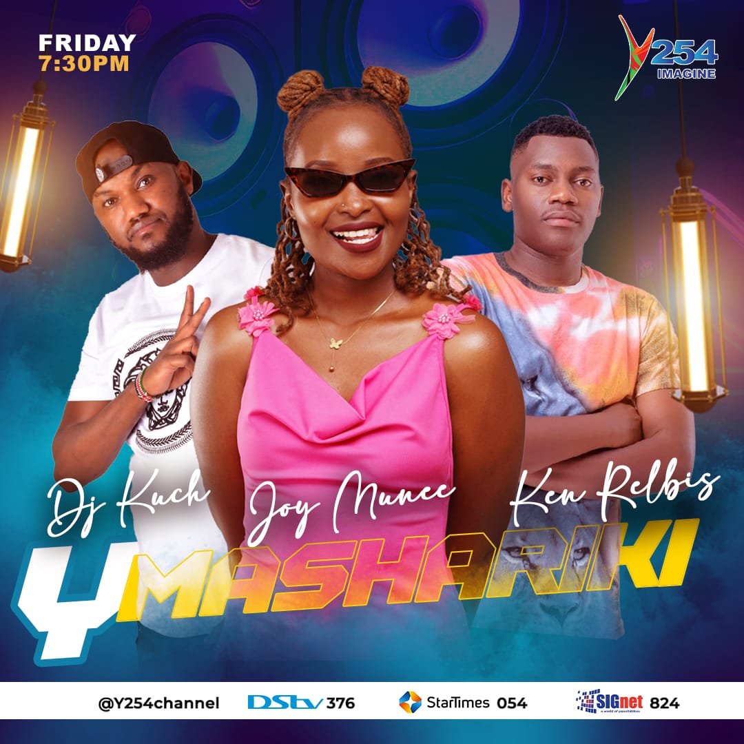 Y254Channel's tweet photo. Niaje wadau! Leo usiku tunakuletea show moto zaidi Afrika  Mashariki. Tune in tonight fom 7:30 pm with Ken Rel Bis, Joy Munee and DJ Kuch! 
#YMASHARIKILIVE https://t.co/EixZc79hh4