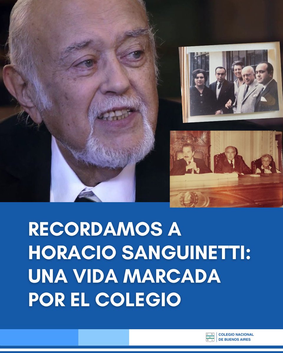 cnba's tweet photo. Recordamos a Horacio Sanguinetti: una vida marcada por el Colegio.

https://t.co/ka6WsuQ4kc https://t.co/r1b3IlHXxB
