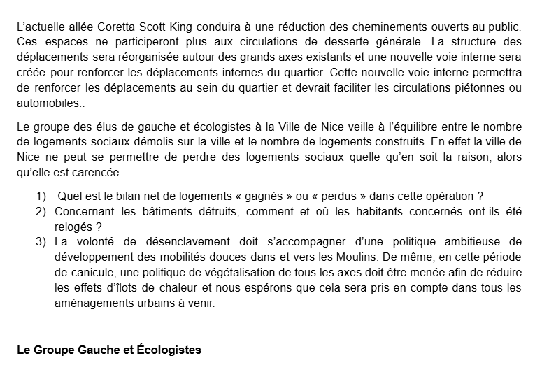 UnisPourNice's tweet photo. Veuillez trouver ci-dessous la contribution du groupe des élus de gauche et écologistes sur le Nouveau Programme National de Renouvellement Urbain du quartier des Moulins.
Vous pouvez trouver tous les documents de l'enquête au lien suivant : https://t.co/zmkDzTVAns https://t.co/9mt6NWyKXR