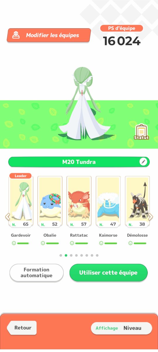 LaTeamPocket's tweet photo. Let's go M20 Tundra week 2

#PokemonSleep3rd 
#PokemonSleep https://t.co/wT6q9WM0yy