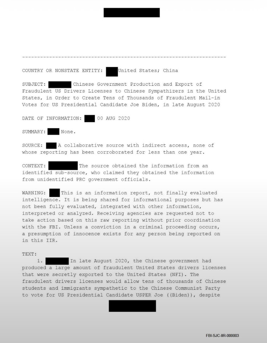krassenstein's tweet photo. Notice how all these Republicans are cropping documents to create a false narrative. 

If you read the whole thing (posted below) you would know that this document is an unverified intelligence report that was recalled before investigation. No evidence shows any ballots were fraudulently cast.

They also point out that the person seemed to be lying about how the addresses were obtained from TikTok.