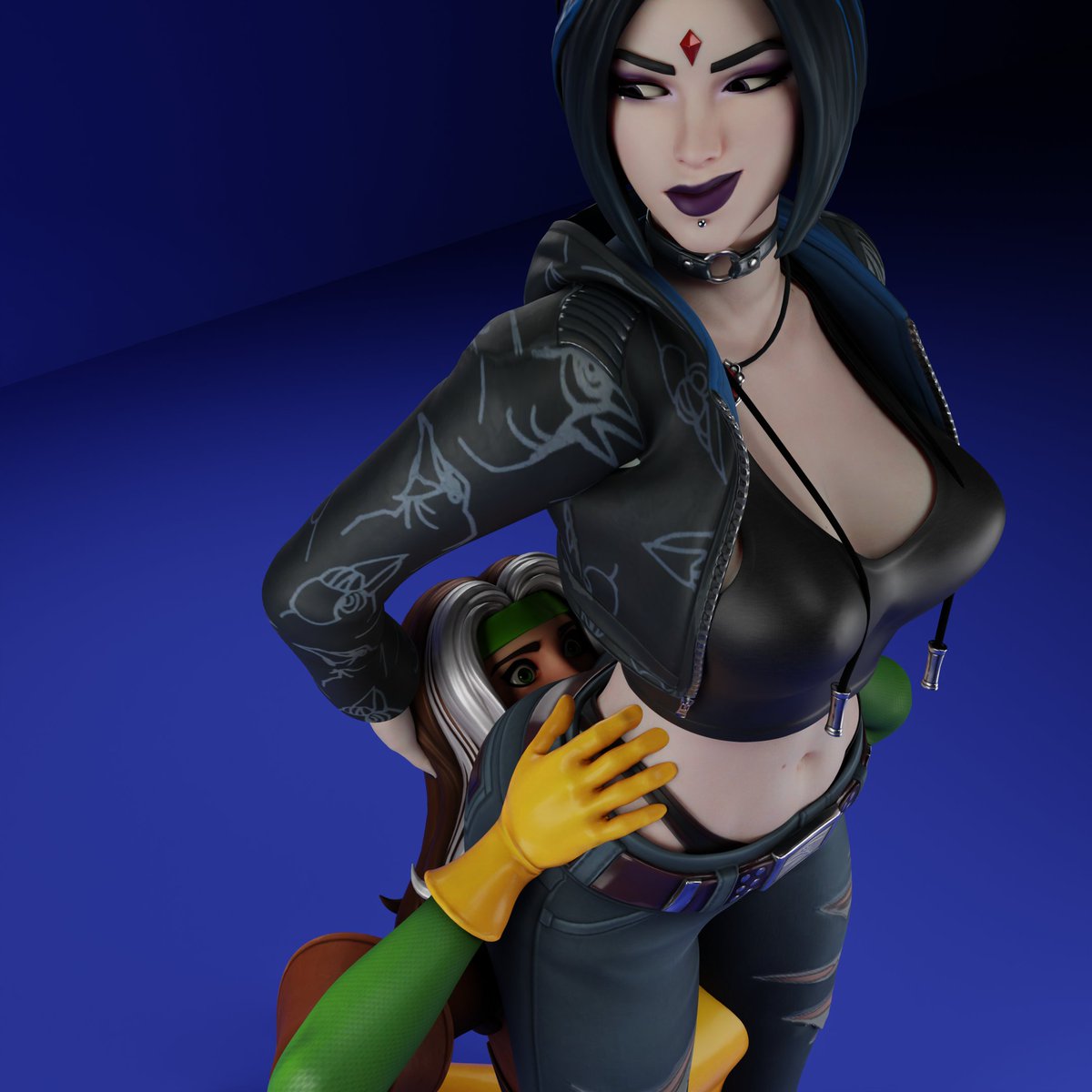 12thStrawberry's tweet photo. Raven vs. Rogue

models by @x_RedEyes 

Check out my Patreon to see another angle and their positions switched!

#fortnite #fortnitensfw #facesitting #assworship #marvel #marvelnsfw #dccomics #dcnsfw https://t.co/ZBxdZNLgn8