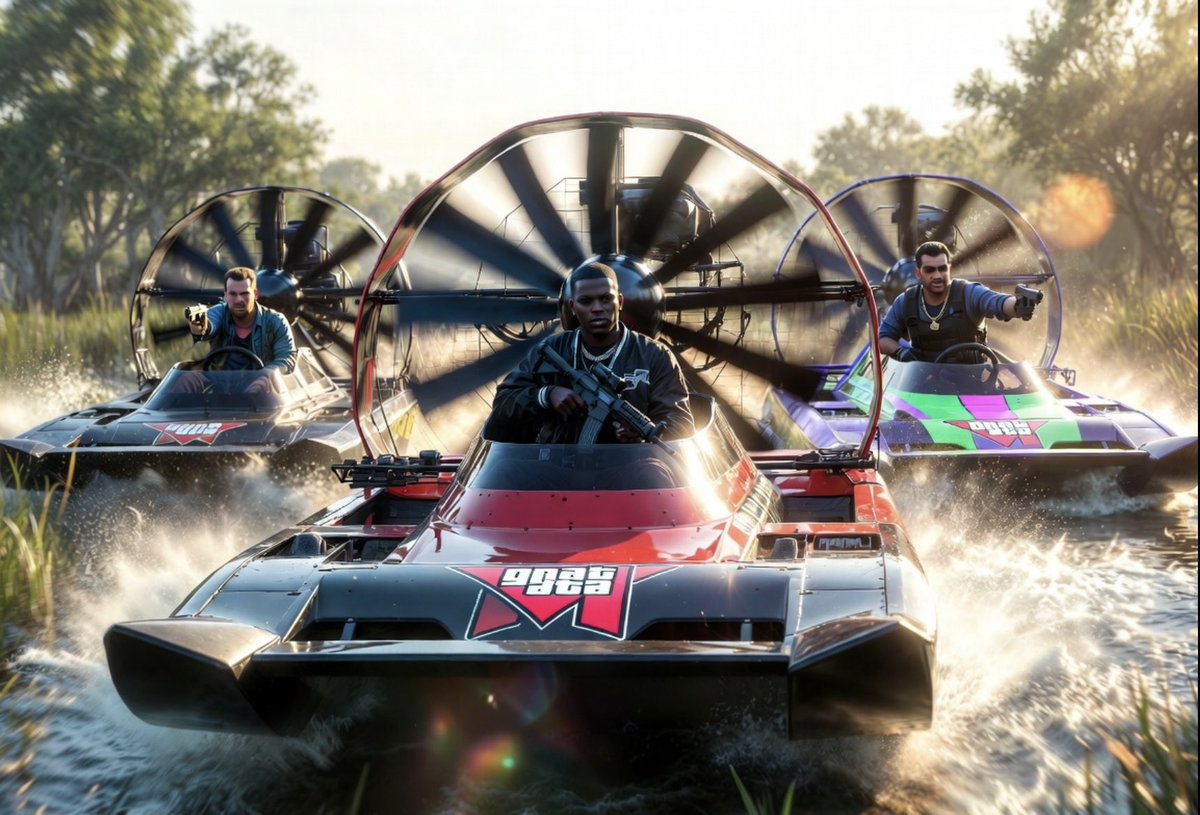 SpeedRacer772's tweet photo. Exploring the Swamps of Leonida: Why GTA 6’s Everglades-Style Airboat Gameplay Is Going to Be Legendary 🚤🐊 #GTA6 #GTA6Airboats #Grassrivers #GTA6Leaks #ViceCity #EvergladesGTA
Hey gamers! If you’re counting down the days to Grand Theft Auto VI, you’ve probably looped those trailers endlessly. Vice City’s neon chaos looks insane, but the real show-stealer? The massive Grassrivers wetlands — Rockstar’s take on the Florida Everglades. This region brings airboats front and center as a fresh vehicle class, promising some of the most thrilling, immersive gameplay in the series yet. https://t.co/NwGudt93az  $TTWO #gamers #xbox #PS5