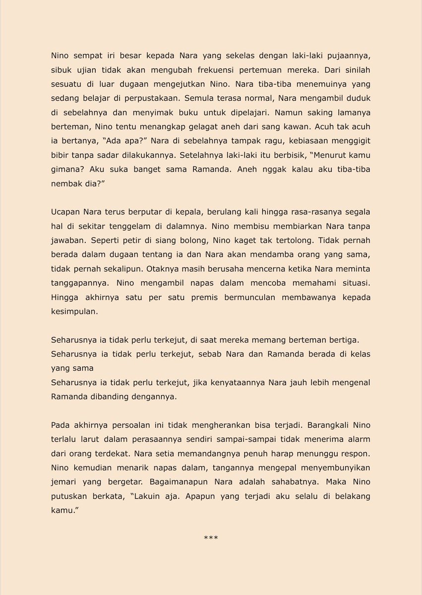 wistledream's tweet photo. sneak peak ;
.’-⊱✦ 𝐅𝐢𝐤𝐬𝐢 𝐏𝐞𝐧𝐠𝐠𝐞𝐦𝐚𝐫 ✦⊰-‘.
⠀
⠀❛ Kotak Kenangan Suatu Kota ❜

Mari kita bandingkan; pertemuan pertama Nino dan Ramanda, dengan pertemuan pertama mereka juga tapi setelah 13 tahun lamanya

versi lengkap bisa cek pinned @JelliesforJNRJ https://t.co/hYXumVk3pL