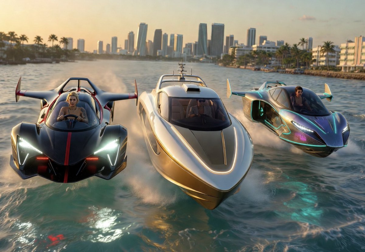SpeedRacer772's tweet photo. GTA 6’s Wildest Vehicle Theory: Could WIG Craft or Boat-Planes Revolutionize Leonida Travel? ✈️🚤 #GTA6 #GTA6Vehicles #WIGCraft #Ekranoplan #GTA6Seaplanes #Leonida #GTA6Hype #ViceCity
With Grand Theft Auto VI launching November 19, 2026, fans are dissecting every trailer and screenshot for clues about the massive Leonida map. We’ve already got confirmed airboats dominating the Grassrivers swamps, high-speed yachts along the coast, and the returning Dodo seaplane for island hopping. https://t.co/75YNTCx8ps  But what if Rockstar goes even bigger with Wing-In-Ground (WIG) effect vehicles or hybrid boat-planes? This could be the ultimate way to blaze across Florida-inspired waters at insane speeds while staying low and lethal.