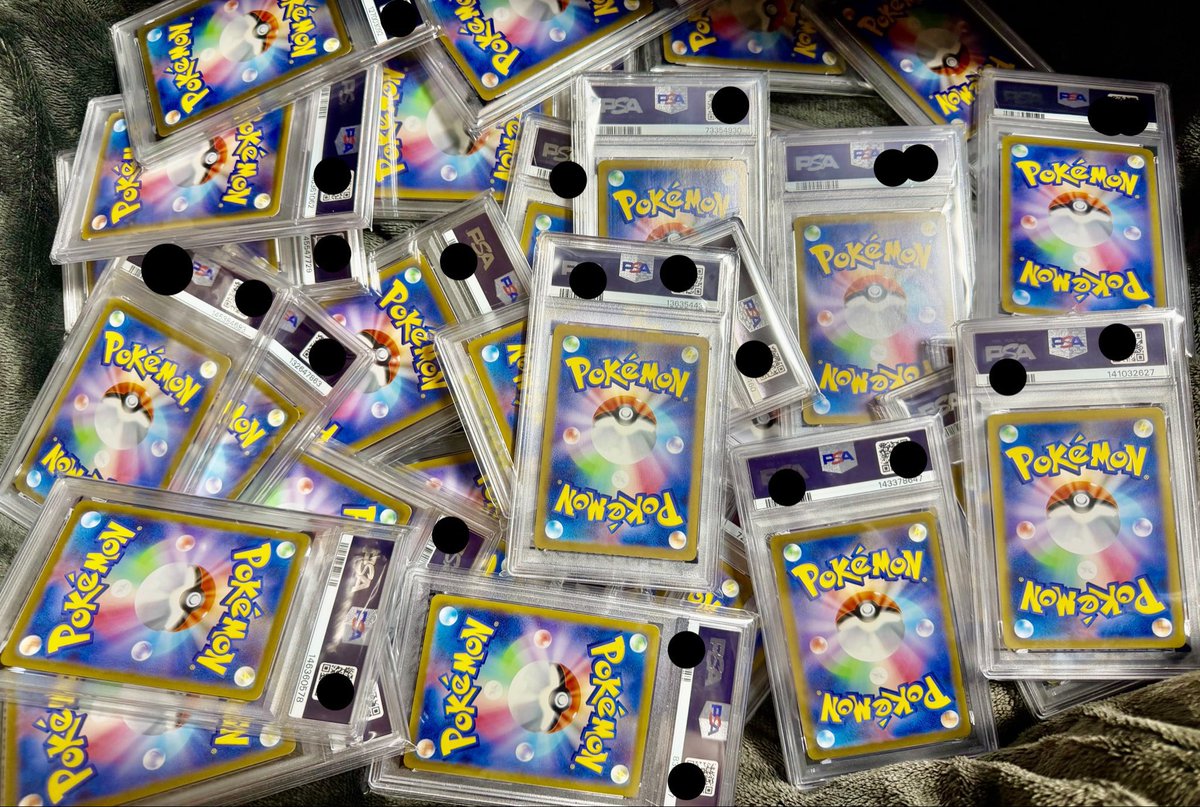 rin_pokeca's tweet photo. 後少しで一万人記念企画🎉

私からもお祝いでプレゼント🎁だします✨

届いてる何かのPSAが大量に溜まってきたのでここからプレゼントします🎁

【条件】

けーすけ(@cnxvGeDrbTfiMAq )をフォロー
こちらリポスト

【引用】
オマケ付き🤭

【〆切】
３日以内であたるってぃー抽選✨ https://t.co/rPKxktqi24