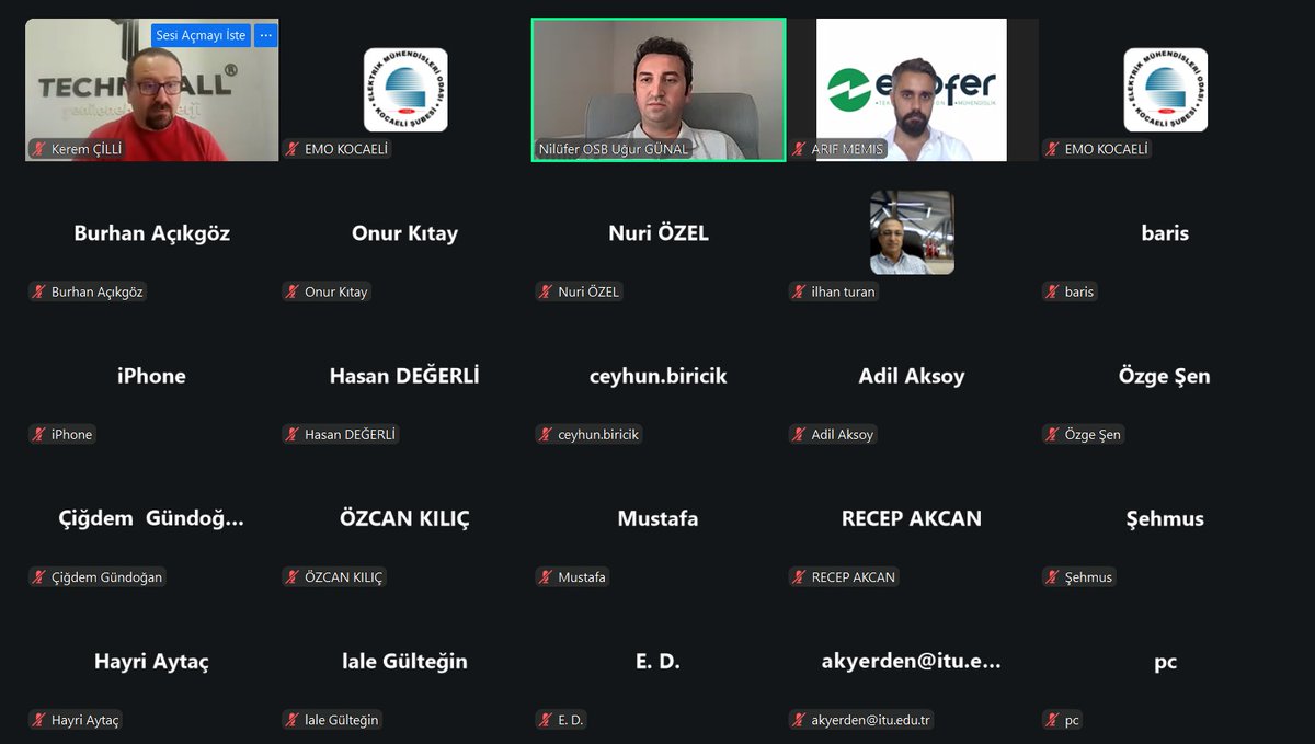 emo_kocaeli's tweet photo. EMO Kocaeli Şubesi tarafından düzenlenen “Lisanssız Üretimde Yeni Mevzuat ve Mahsuplaşma” başlıklı webinar paneli, 16 Temmuz 2026 tarihinde çevrim içi olarak gerçekleştirildi.
WEB Haber İçin; https://t.co/PP8LY5fOPU https://t.co/du3hl8yuuW