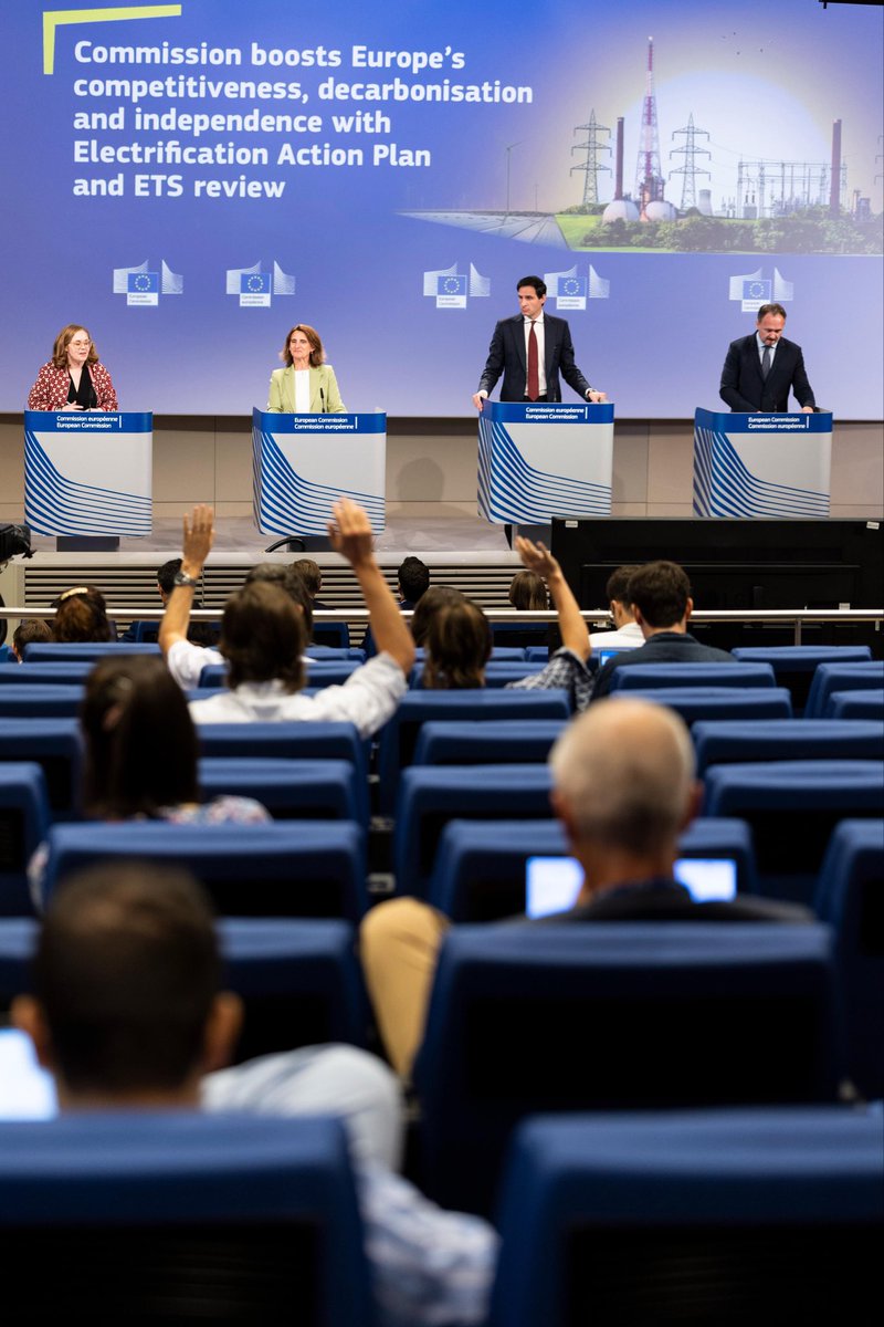 WBHoekstra's tweet photo. Today’s proposal on the ETS review brings together three key objectives: climate action, competitiveness, and independence. 

It advances climate action, by also transforming the ETS into a genuine engine for innovation and investment.

My speech 👉🏻 https://t.co/5yLNqUeukM https://t.co/9U7eoHDcrd