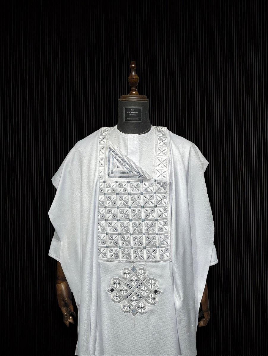 stitchmeister_'s tweet photo. TGIF🤍

__________________________________sur

To order/enquires, send a DM or reach 
us on +2348134793455
__________________________________

#stitchmeister #viral #luxuryfashion #agbadafashion #whiteagbada https://t.co/8BaeoG3qFA