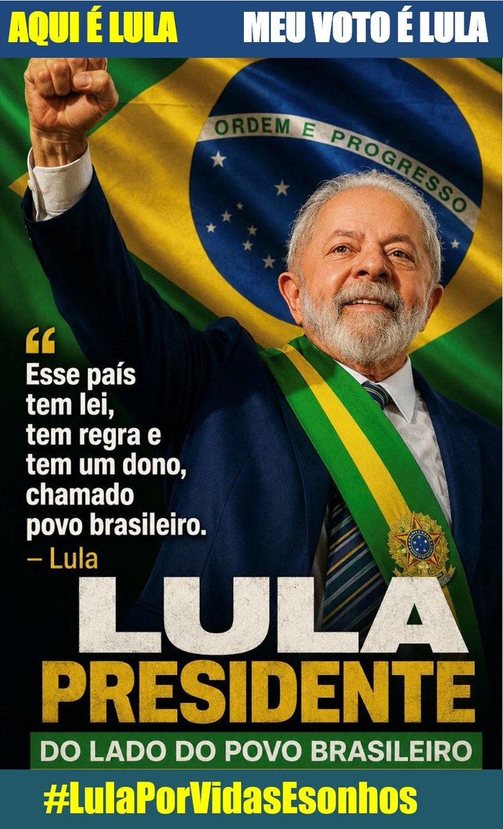 MaluNogueiraPT's tweet photo. 👨‍👩‍👧‍👦₊💤✧ #LulaPorVidasESonhos:

✓Nenhum brasileiro esquecido! 

✓Nenhuma comunidade deixada para trás no desenvolvimento!

👉 AQUI É LULA
MEU VOTO É LULA 🗳️🇧🇷 https://t.co/cJfcr9yzlS