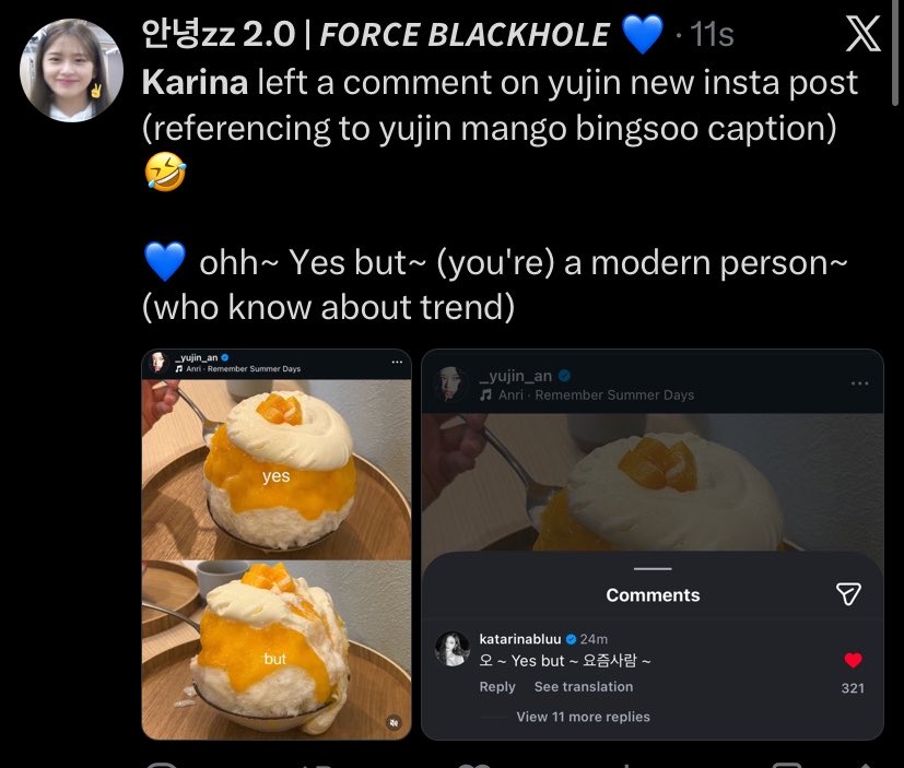 anyujinss2's tweet photo. No but i wonder what image that karina see on yujin cuz like she love to tease yujin when she act like a mz (when she is) 🤣 https://t.co/EDIFesnoB7