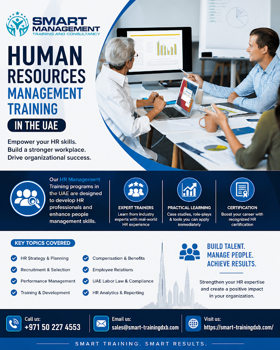 SMARTMANAG's tweet photo. Build Strong HR Skills for Career Success! π₯
You can also contact us at:
Call us: +971 50 227 4553
Visit us: https://t.co/l0vju9CJhA
Email us: sales@smart-trainingdxb.com
#trainingprogram #trainingcourses #training #trainingdubai #skillstraining #teamdevelopmentuae #hrtraining https://t.co/HTRXvVutip