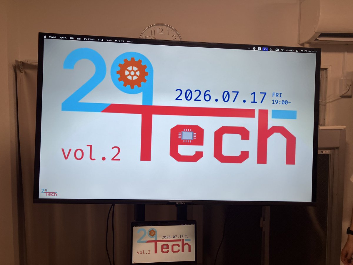 rikuumezawa's tweet photo. 29Tech vol.2参加してきましたー！
初29Techでしたがアットホームな雰囲気でした！
#29Tech https://t.co/SeZViEJcY6