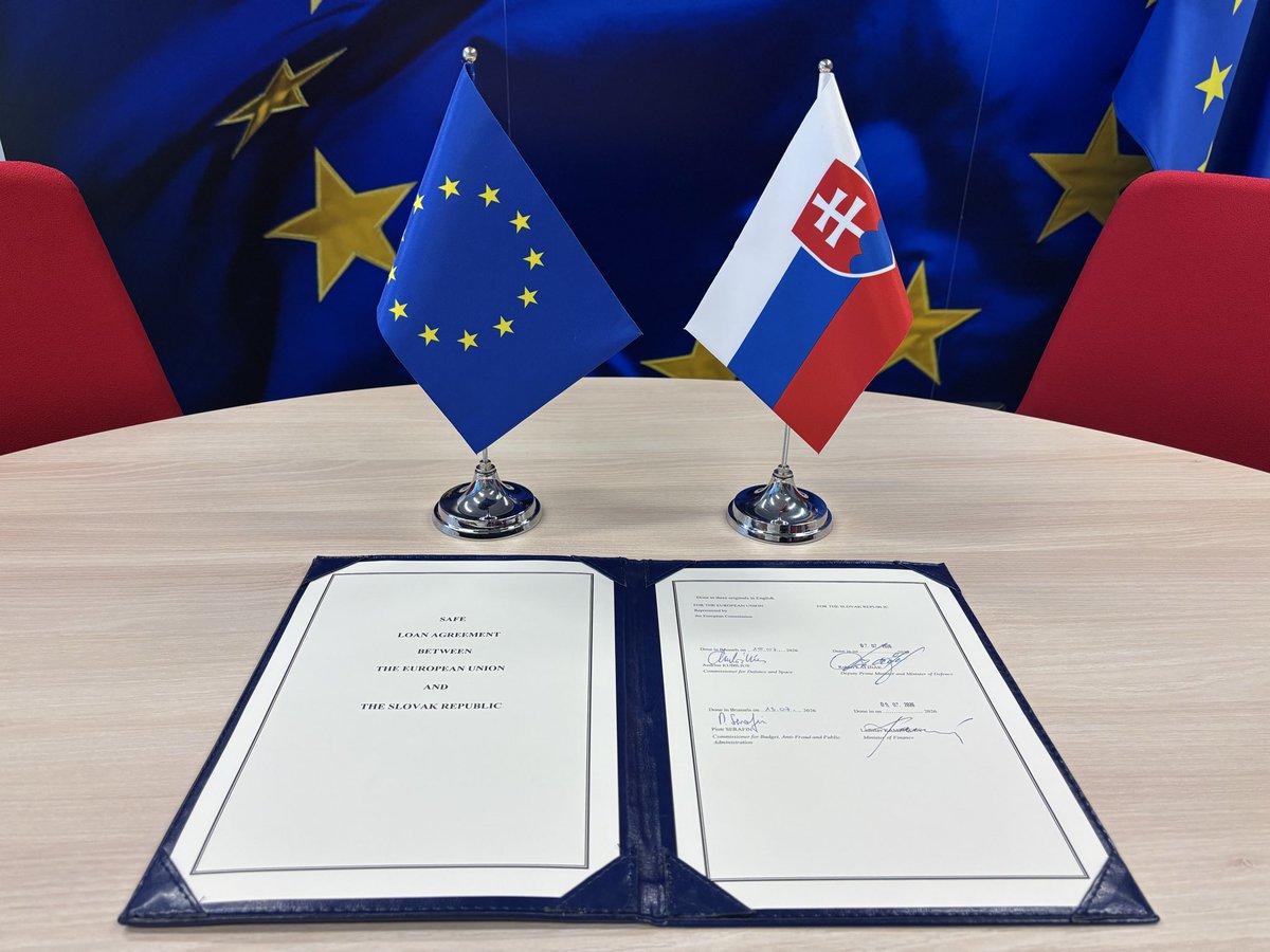 KubiliusA's tweet photo. Great news for our security and the Eastern Flank!

Slovakia 🇸🇰will receive €2.3 billion from #SAFE 🇪🇺to strengthen its defence industry, reinforcing a sector that is already vital to the security of the EU &amp; NATO while supporting economic growth and creating high-quality jobs. https://t.co/WvVzn3NNl8