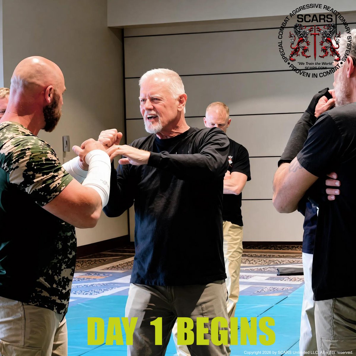 SCARSInstitute's tweet photo. Day 1 begins this morning.
Men from across the world are in the room right now, beginning what many will call the most significant training experience of their lives. Get to October!
#scarstraining #seminar #training #selfdefense #handtohand #combat #warrior #nofear #friday https://t.co/hfX4wOFkqU