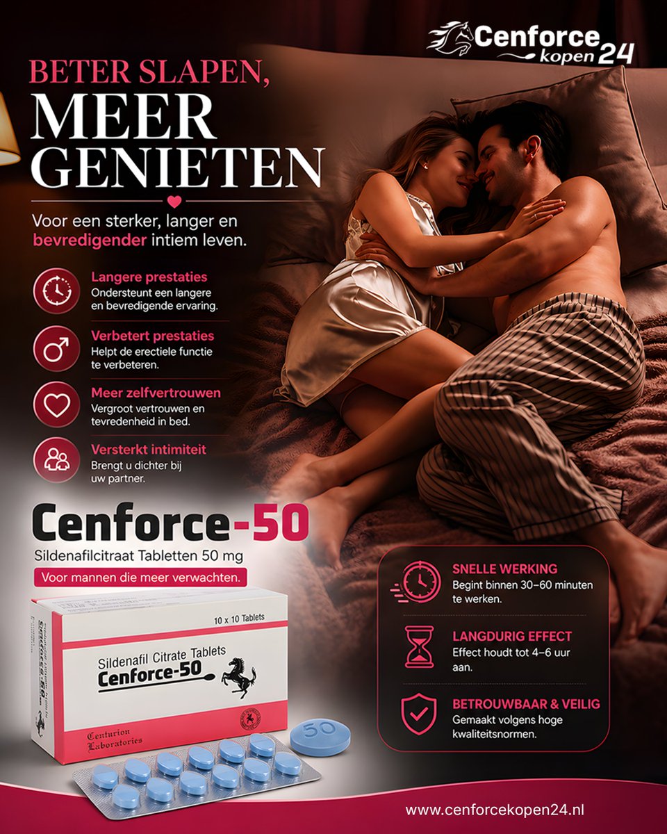 CenforceK's tweet photo. 💙 Meer zelfvertrouwen begint met de juiste ondersteuning.

Cenforce-50 (Sildenafil 50 mg) ondersteunt mannen met erectiestoornissen en helpt bij een bevredigender intiem leven.

 Werking binnen 30–60 min*
 Discrete verzending
🌐 https://t.co/b2Yh2QPv8F

#Cenforce50 #Sildenafil https://t.co/cJy3eIhZhf