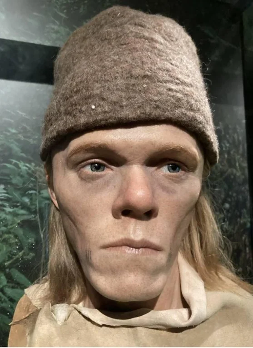 Rainmaker1973's tweet photo. Reconstruction of a man aged 25–30 years who lived about 4000 years ago. His remains were found in 1921 during road works in Brighton. https://t.co/B7R5LtItTN