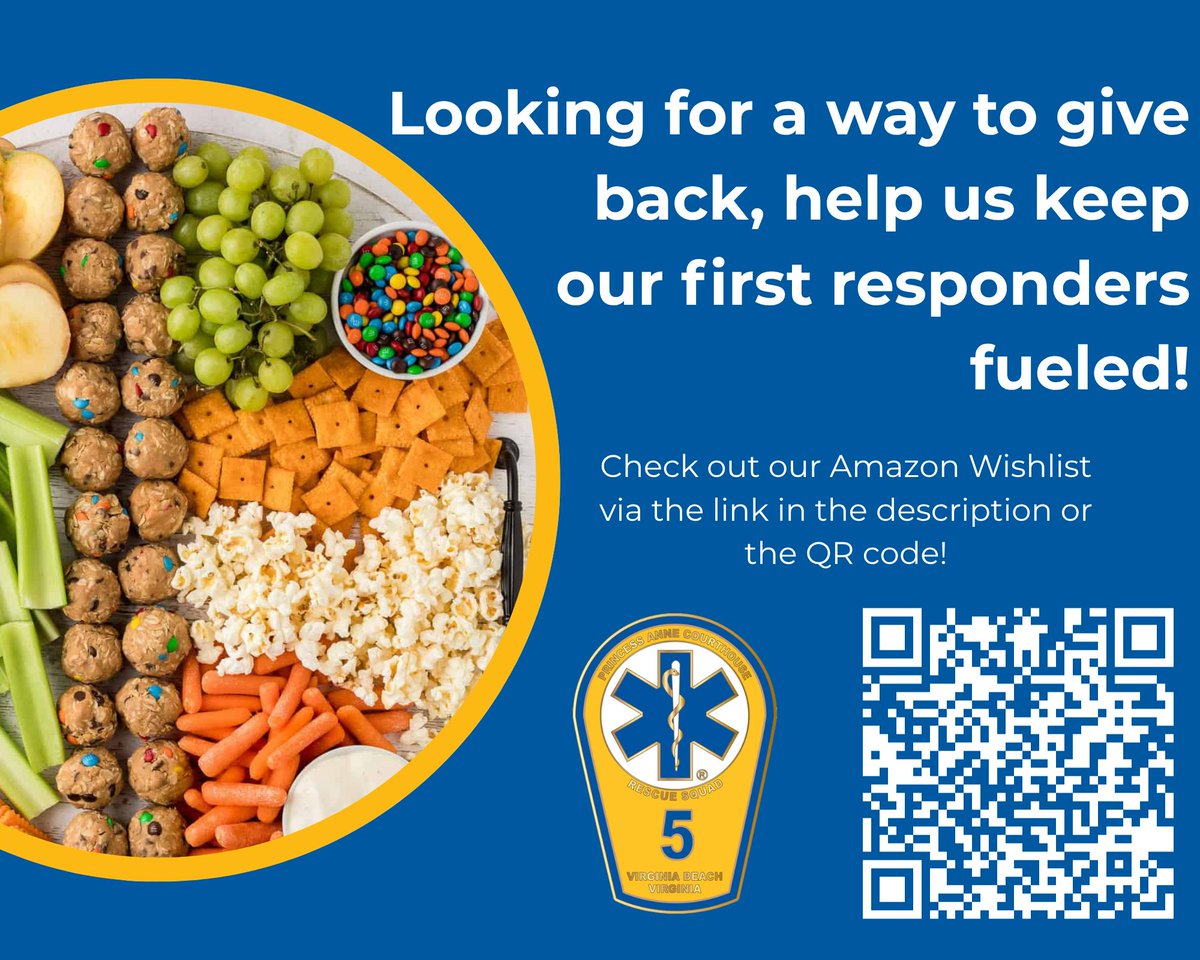 PACHVRS's tweet photo. Want a way to give back, help keep our first responders fueled! 

Check out our Amazon Wishlist! https://t.co/A50ZSyngJ4

#CourthouseStrong 
#VBRescue
#Rescue5
#VBStrong 
#neighborshelpingneighbors https://t.co/jqyvOfGqoU