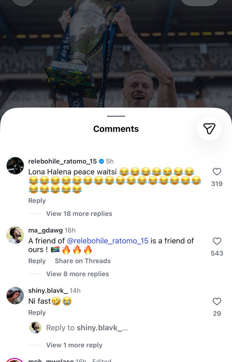 ifhimwhynotme's tweet photo. Louis Patris a new teammate of Relebohile Ratomo at RUSG Brussels has received over 2000 followers in less than 15hrs ever since pictures of him being close with the South African football star have been released, wow! https://t.co/4a89fcdkEe