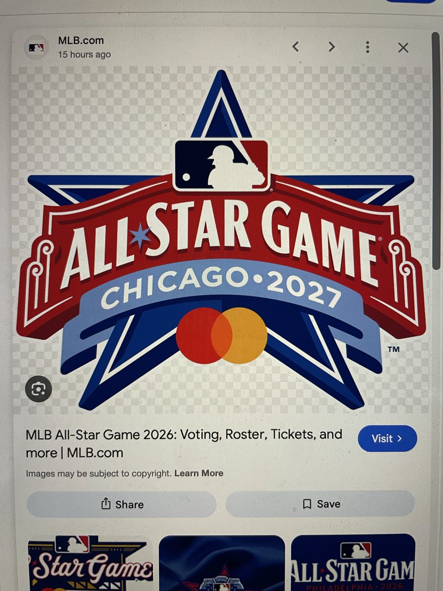 bobbydlot's tweet photo. It appears the 2027 MLB All-Star game logo has leaked. @sportslogosnet https://t.co/sYDBk0S8w4
