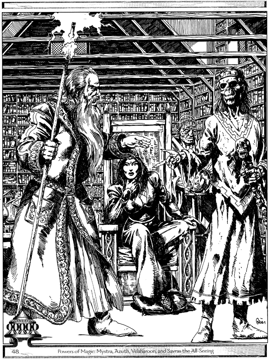 Doomprophet115's tweet photo. @TheEdVerse What were Azuth and Velsharoon discussing in this image? https://t.co/q1BCawtQUK