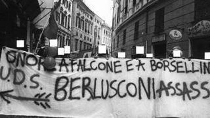 MaxMasonBiaggi's tweet photo. STA VISCIDA FALSONA ASSASSINA DI #GIORGIAMELONI VÀ A FARE SCENETTE A #CAPACI, MA LA #STRAGEDICAPACI LA FECERO I SUOI CORRUTTORI #ENNIODORIS E #MASSIMODORIS DI CRIMINALE #MEDIOLANUM + I MASSOMAFIOSI ASSASSINI #MARINABERLUSCONI #PIERSILVIOBERLUSCONI E #SILVIOBERLUSCONI (#GARLASCO)! https://t.co/M13qXIB2MC