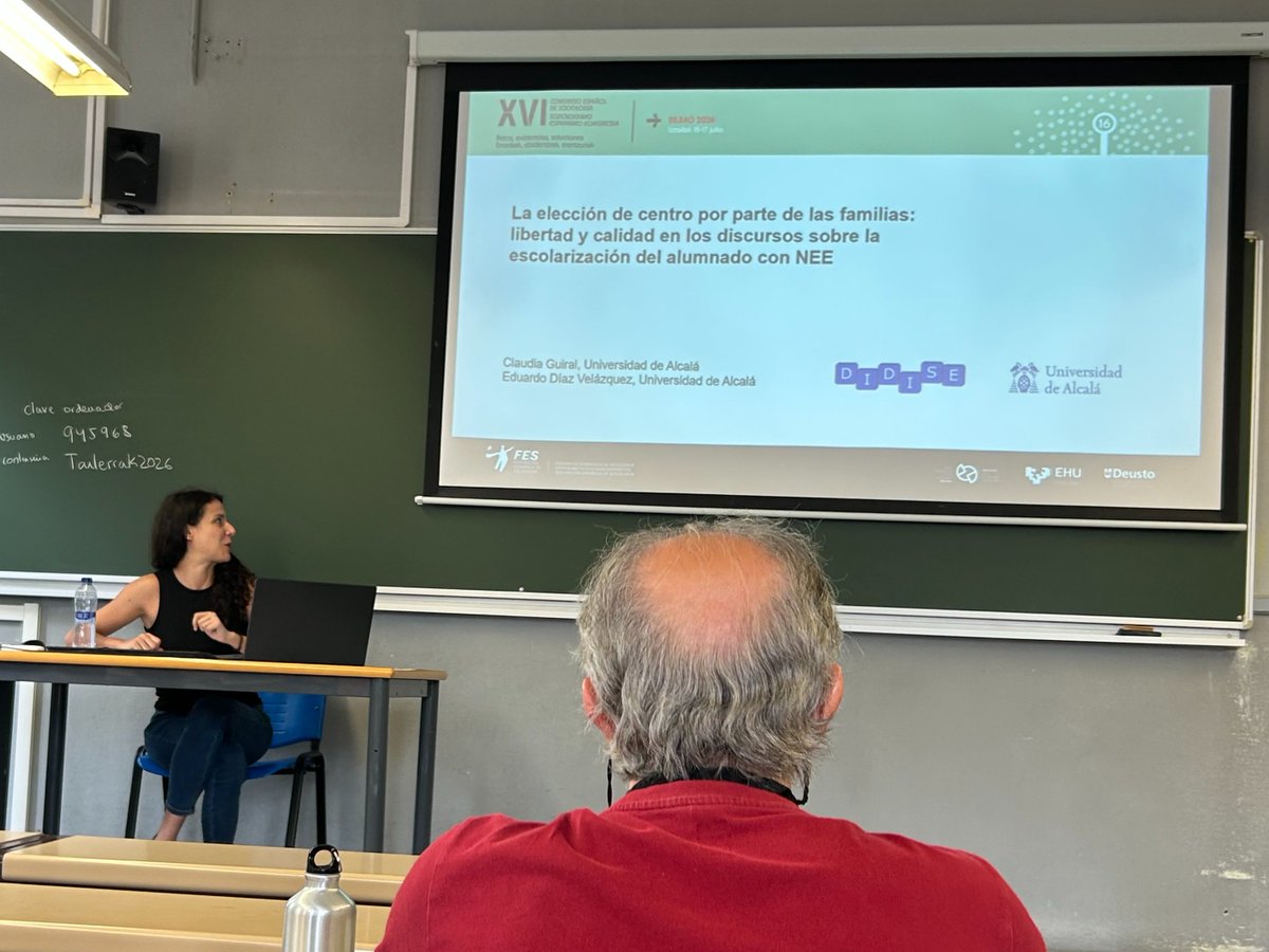 DIDISEUAH's tweet photo. Hemos participado en el #CongresoFES2026 en Bilbao presentando dos comunicaciones sobre el proyecto DISEIDIS, analizando los discursos de familias de ACNEE sobre la educación especial e inclusiva a partir de sus experiencias https://t.co/WxAhpoNhgH