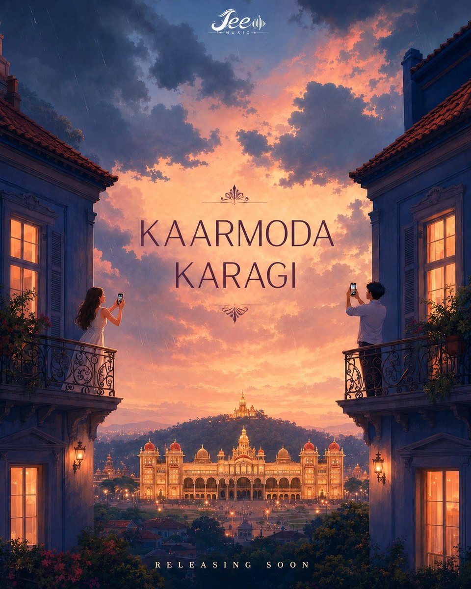Appu_Jeevi's tweet photo. When the skies unite two souls... ☁️🌧️❤️
"Kaarmoda Karagi" is on its way. 😍
Releasing Soon 🔜🎶
Need all your love and support @JeeMusic23 🙌
#KaarmodaKaragi #JeeMusic #JeeWrites #KannadaMusic https://t.co/XNdHVWASQL