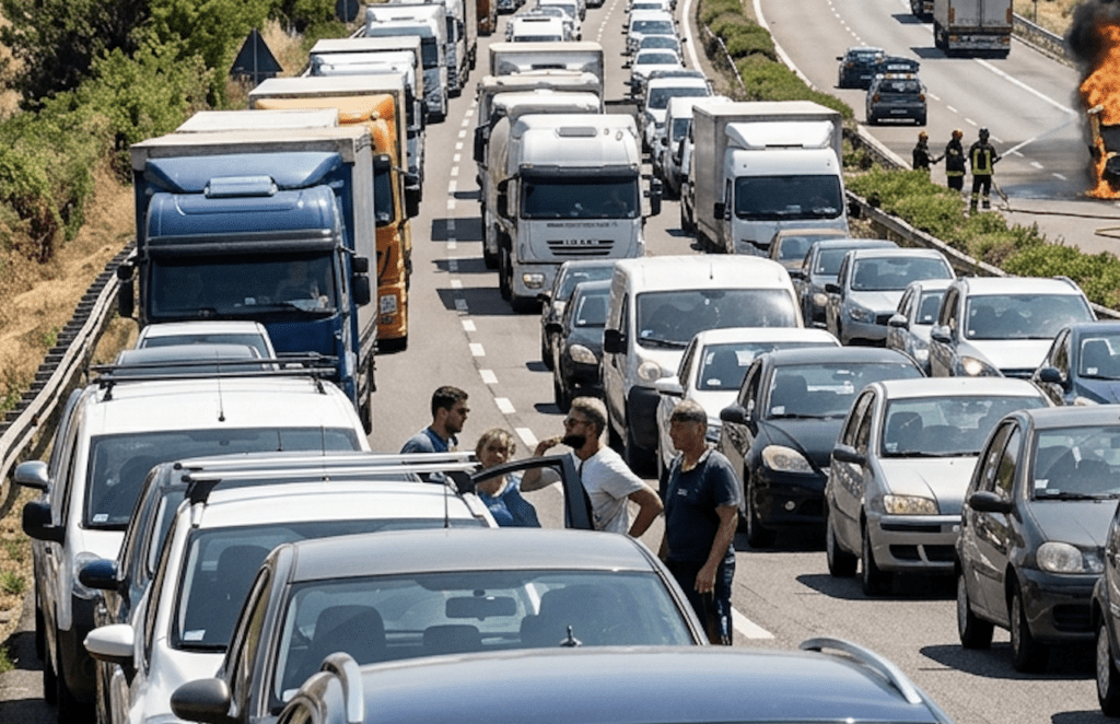 sicurauto's tweet photo. Incidente A1 oggi: situazione traffico in tempo reale, coda di 14 km tra Bivio A24 e Valmontone. Scopri i percorsi alternativi https://t.co/vzDJrALNuJ #Incidente #Traffico #A1 #Autostrade #Viabilità https://t.co/6wpBBw1USU