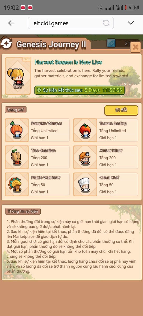 ductai2309's tweet photo. Còn 5 day ae đã lấy hết skin chưa vậy ? 
@PlayCiDi @simseongmi53872 @asher_cidigames https://t.co/pBDaKB04yz