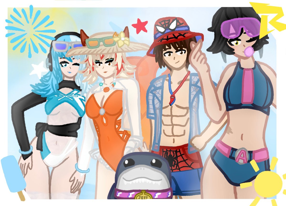 AceArtictc's tweet photo. “A Big day Summer With my favorite Hero’s at Hellfire Bay Beach! Happy Summer! 💛🏖️”
#MarvelRivals #RivalsCreate #RivalsSummer #MarvelRivalsSummer
https://t.co/rDsfSRegZE https://t.co/ni16oVeMx4