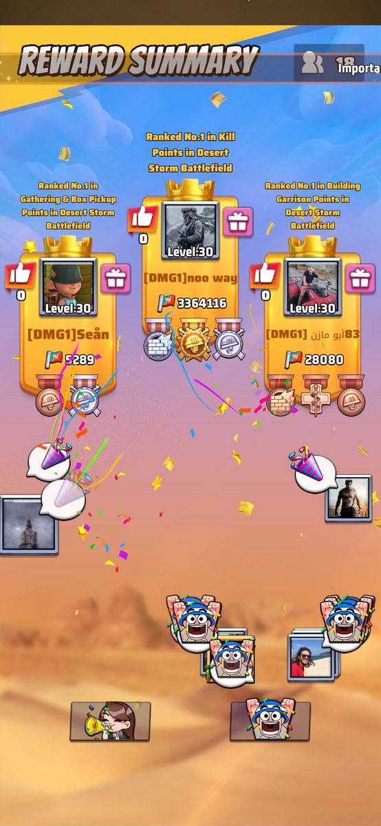 TITANRegiis's tweet photo. ⚔️Thread*⚔️ DMG VS Lux1 in @lastwarsurvival Desert Storm Battlefield: Epic battle today!! Love the tactic used by Lux, but ultimately DMG won the battle.   It was a brawl from the beginning with no let up even until the last 10 seconds of the match👇 https://t.co/g1hjXfk6Ik