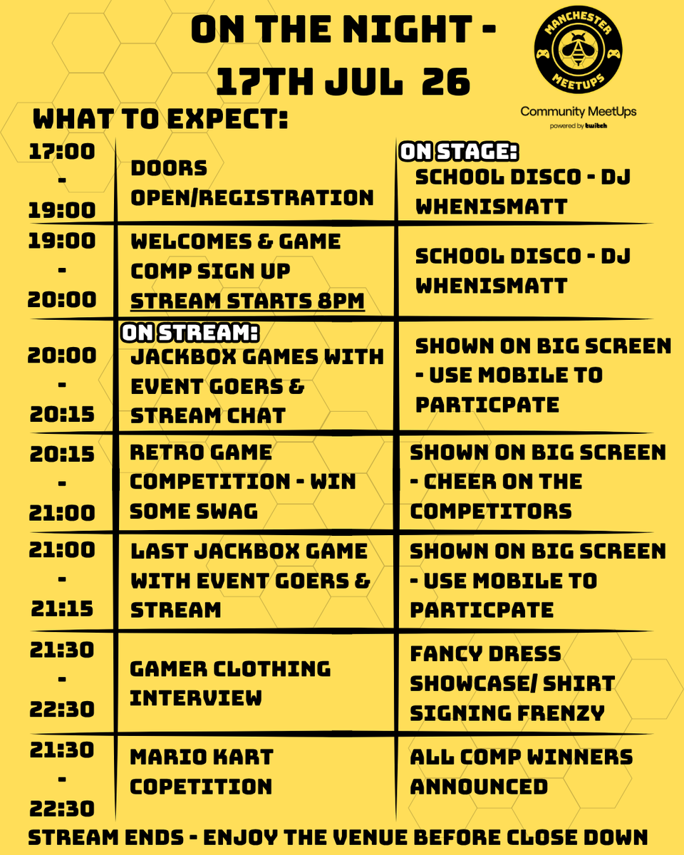 MCR_meetups's tweet photo. TODAY IS THE DAY 🎉 DON'T FORGET YOUR SHIRTS FOR SIGNING!

Please see comments for rules of the evening. Any questions then please DM or ask in the discord.

https://t.co/82gxmRyVmj https://t.co/zwaMNsdUjY