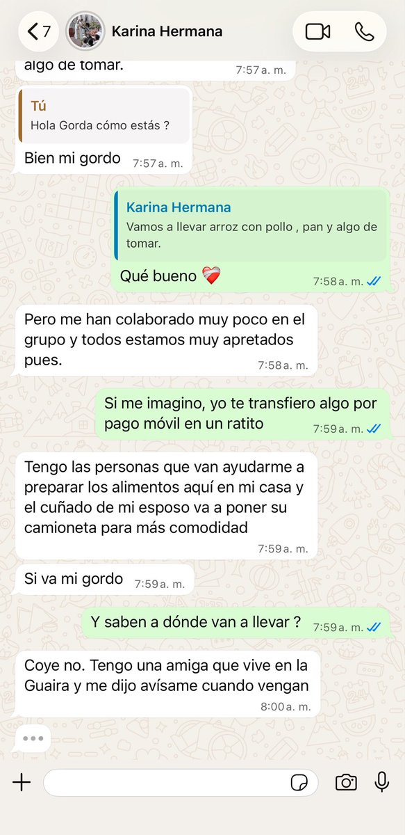 AndylokolokoX2's tweet photo. Buenos días gente, mi hermana y su grupo de oración de la iglesia, van este fin de semana a llevar comida a la Guaira, quien desee colaborar me avisa, para pasarle mi cuenta rut o la cuenta de ella de pago móvil, su Rt y oraciones también nos ayudan muchísimo 🙏🫶🏻 https://t.co/RBC84V0OBy