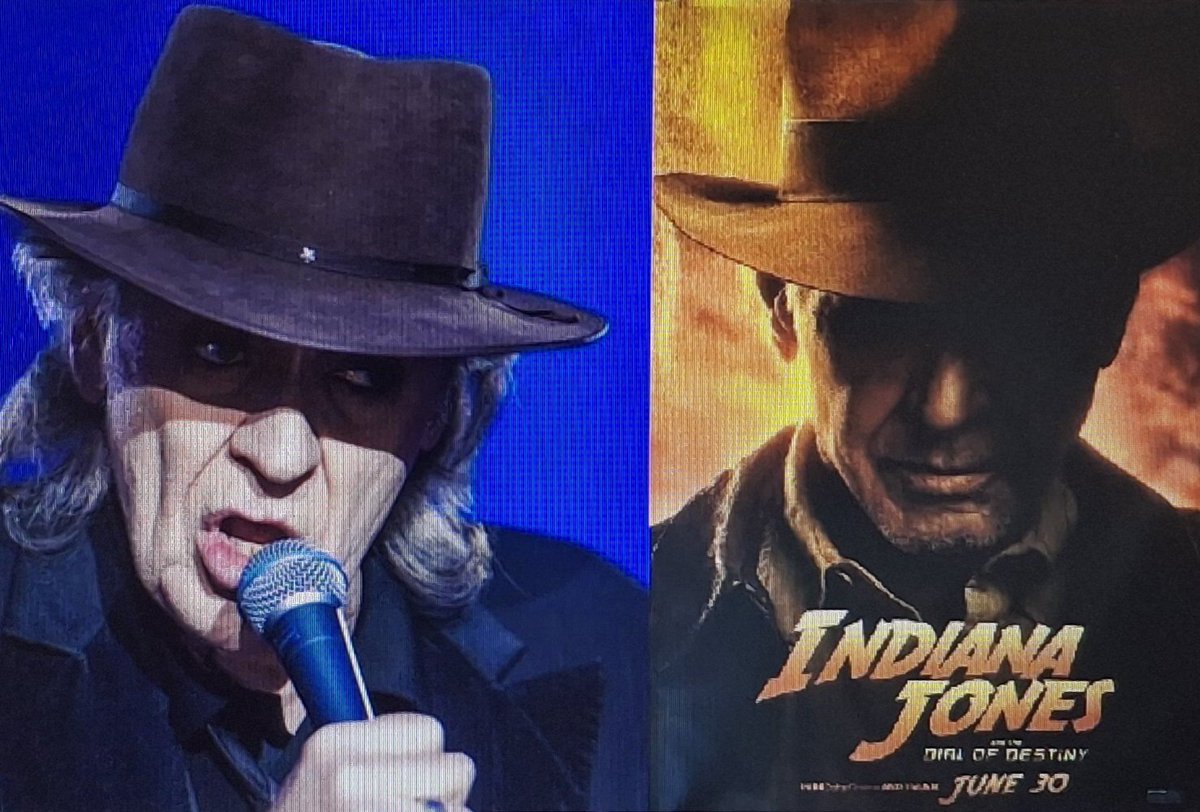 adventure_guide's tweet photo. Finally I found a main reason why I had a bad feeling about the promotion for Indiana Jones and the Dial of Destiny.

Without realising it, the whingeing German singer Udo Lindenberg was constantly on my mind whenever Indiana Jones-portraits like these turned up. https://t.co/rroATCFlmI