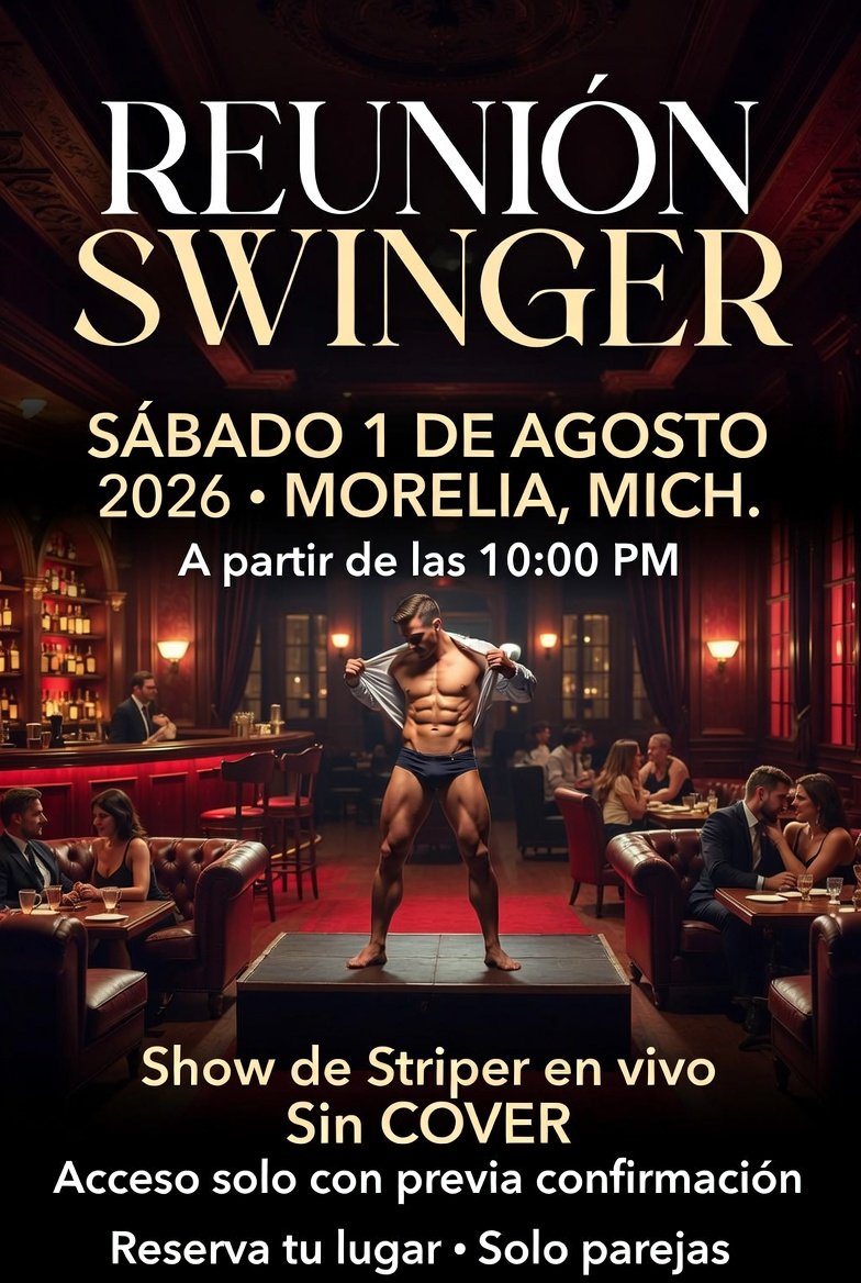 ParejaSw2628's tweet photo. Ya va creciendo la lista de invitados, no te quedes fuera de esta gran oportunidad de conocer parejas de Morelia y sus alrededores. https://t.co/niiIwzZtYQ