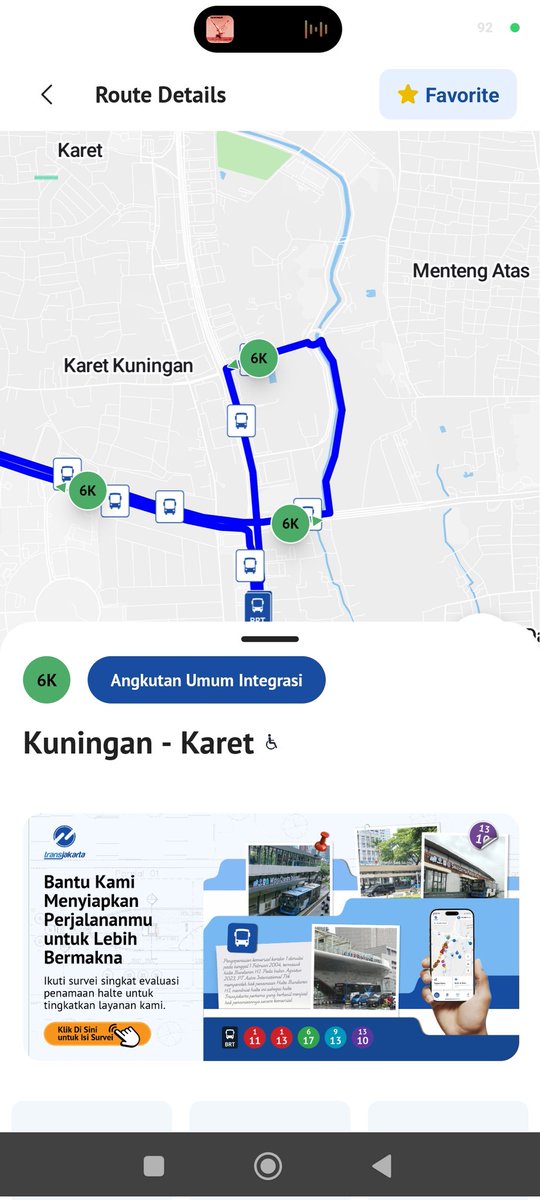 earthcalling007's tweet photo. @PT_Transjakarta 6K ke karet  jaraknya terlalu jauh.. rasuna said tidak ada macet... https://t.co/zwoLfvE8rr