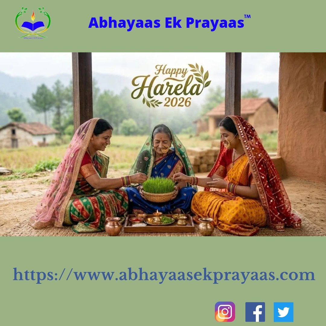 ek_prayaas's tweet photo. Celebrating Harela 🌿 Uttarakhand’s green festival marking new harvest &amp; sowing! We plant barley in baskets 10 days before, pray for prosperity, and wear them as crowns. Nature, tradition &amp; hope tied together. #Harela #Uttarakhand #GreenFestival #HimalayanCulture https://t.co/OarScKSzU0