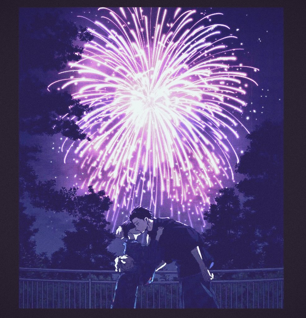 luwkaes's tweet photo. Summer festival 🎇 colored by me https://t.co/MKIxz1Mf3x
