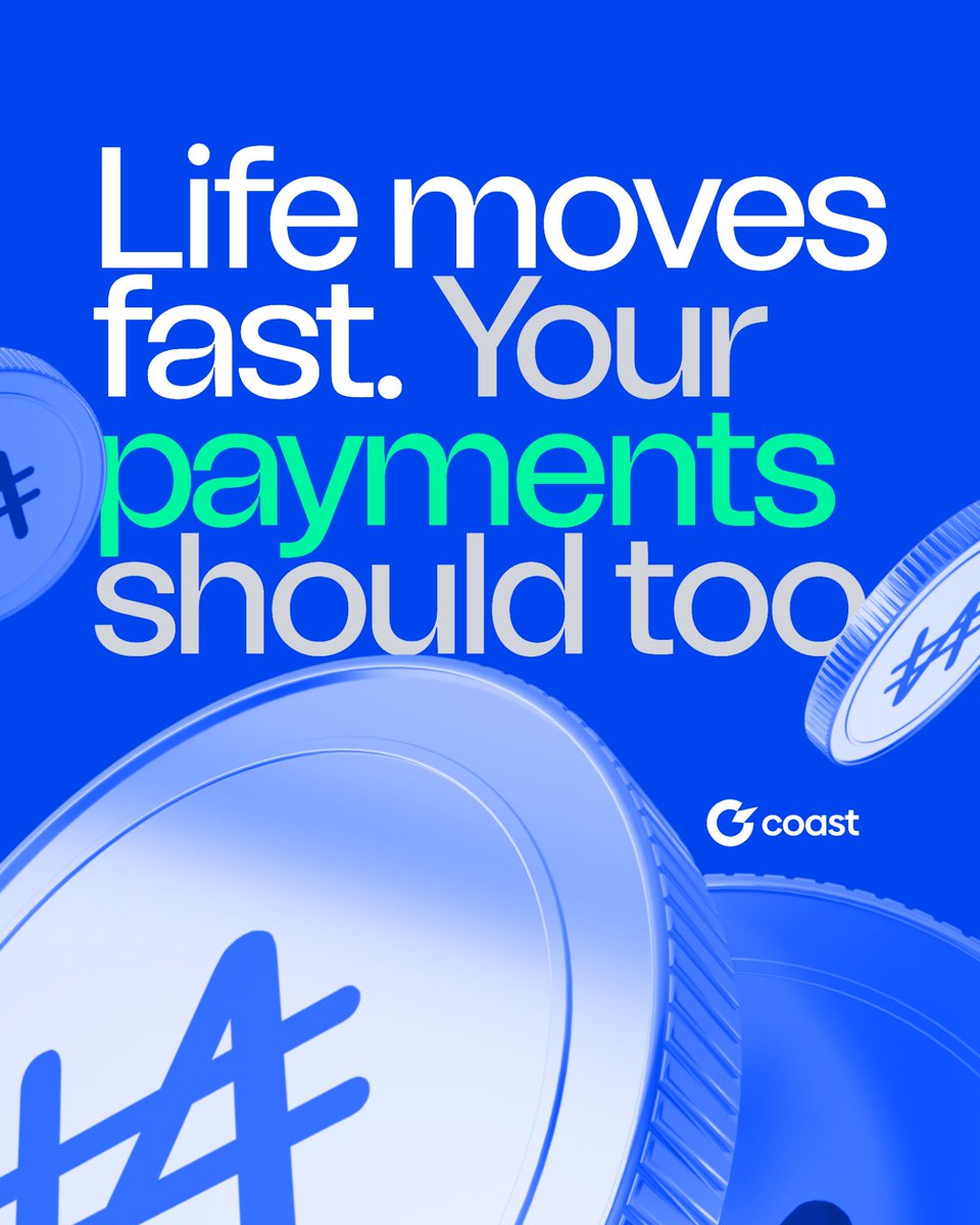 Itscoastng's tweet photo. Nobody enjoys waiting around.
That's why Coast is designed to make every transaction feel effortless—from crypto and gift cards to everyday bill payments.
Simple to use. Reliable when it matters.
#usecoast #paybills https://t.co/i4jEn0e1f2