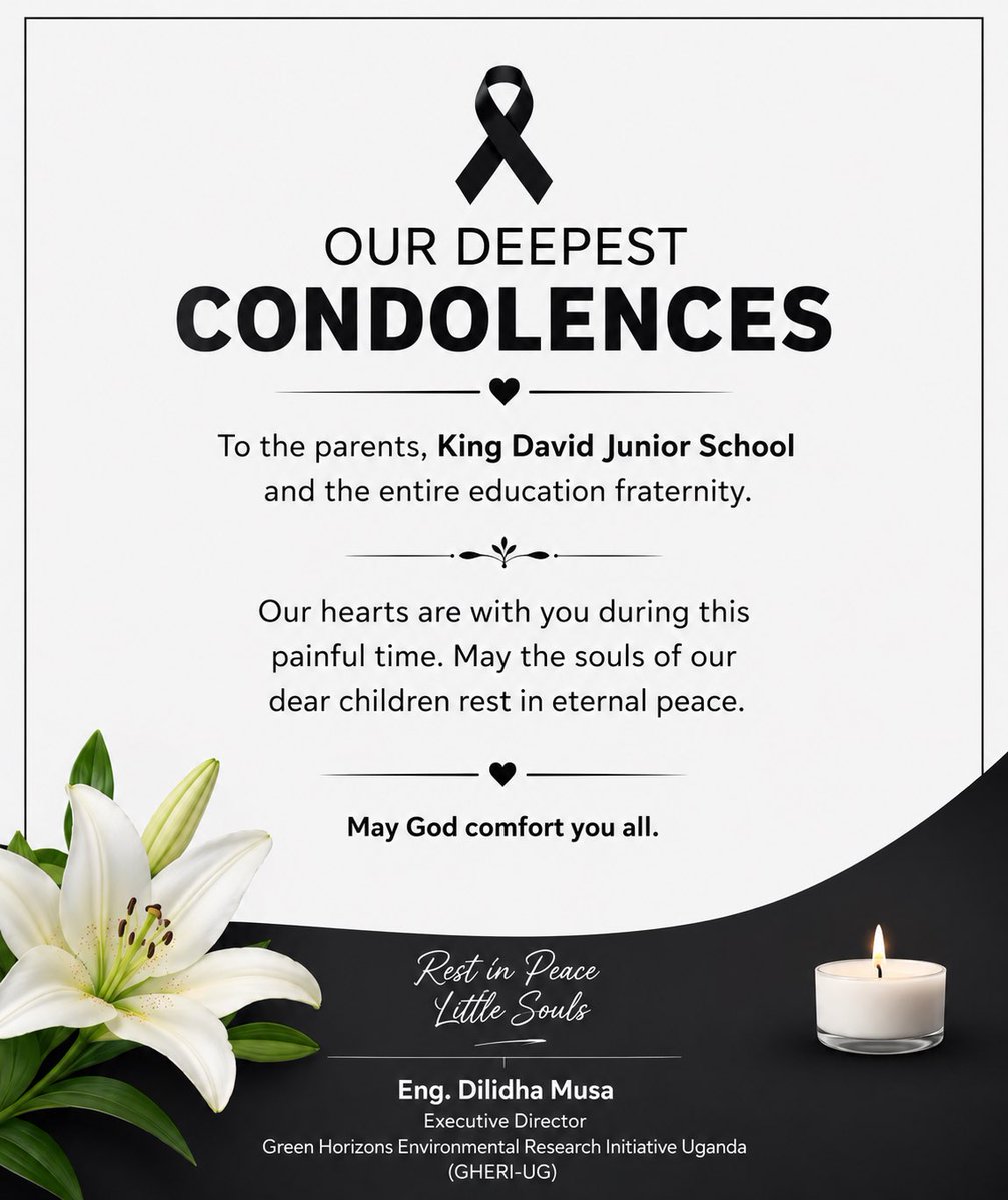 DILIDHAMUS61259's tweet photo. We are deeply saddened by the tragic loss of the young lives from King David Junior School. Our heartfelt condolences go to the parents and the school during this difficult time. May God grant departed children rest in eternal peace. 🕊️💔
#RIPLittleSouls #KingDavidJuniorSchool https://t.co/rVdTPkSXrl