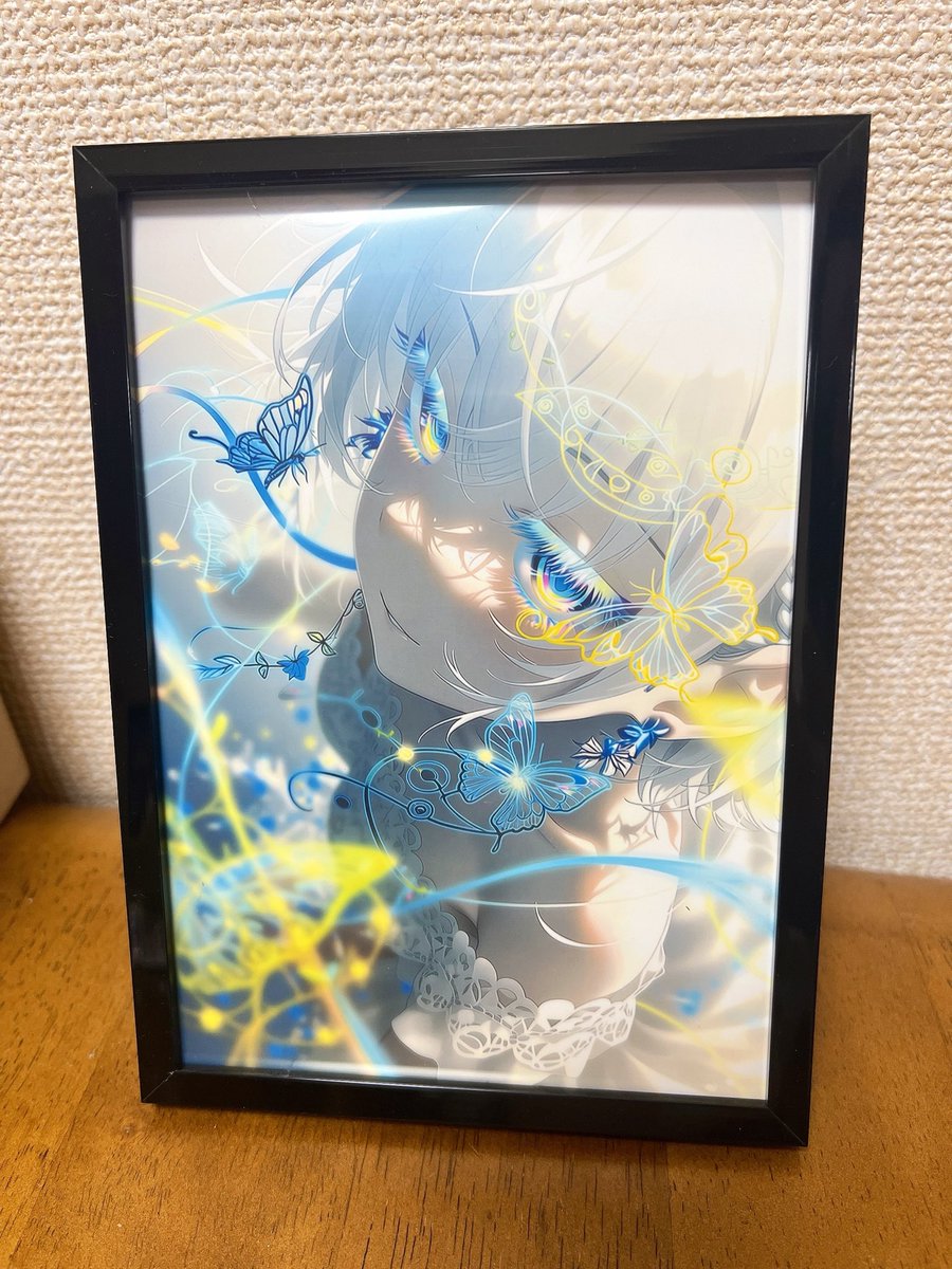 金月に導かれる夜 パステル画 原画 フレームに入れて飾っても ほんとに綺麗で素敵( ु ›ω‹ ) ु♡ 壁に