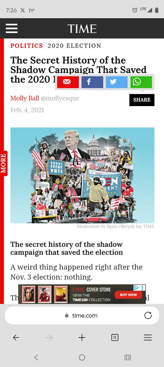 MinerBob00's tweet photo. @ColonelTowner Remember when Time Magazine was so giddy that they pulled it off they put it on the cover? THEY ADMITTED IT IN PRINT for the world to see. This is how untouchable the deep state thinks they are. The arrogance of these people. 😡 https://t.co/QP833eG0Wn