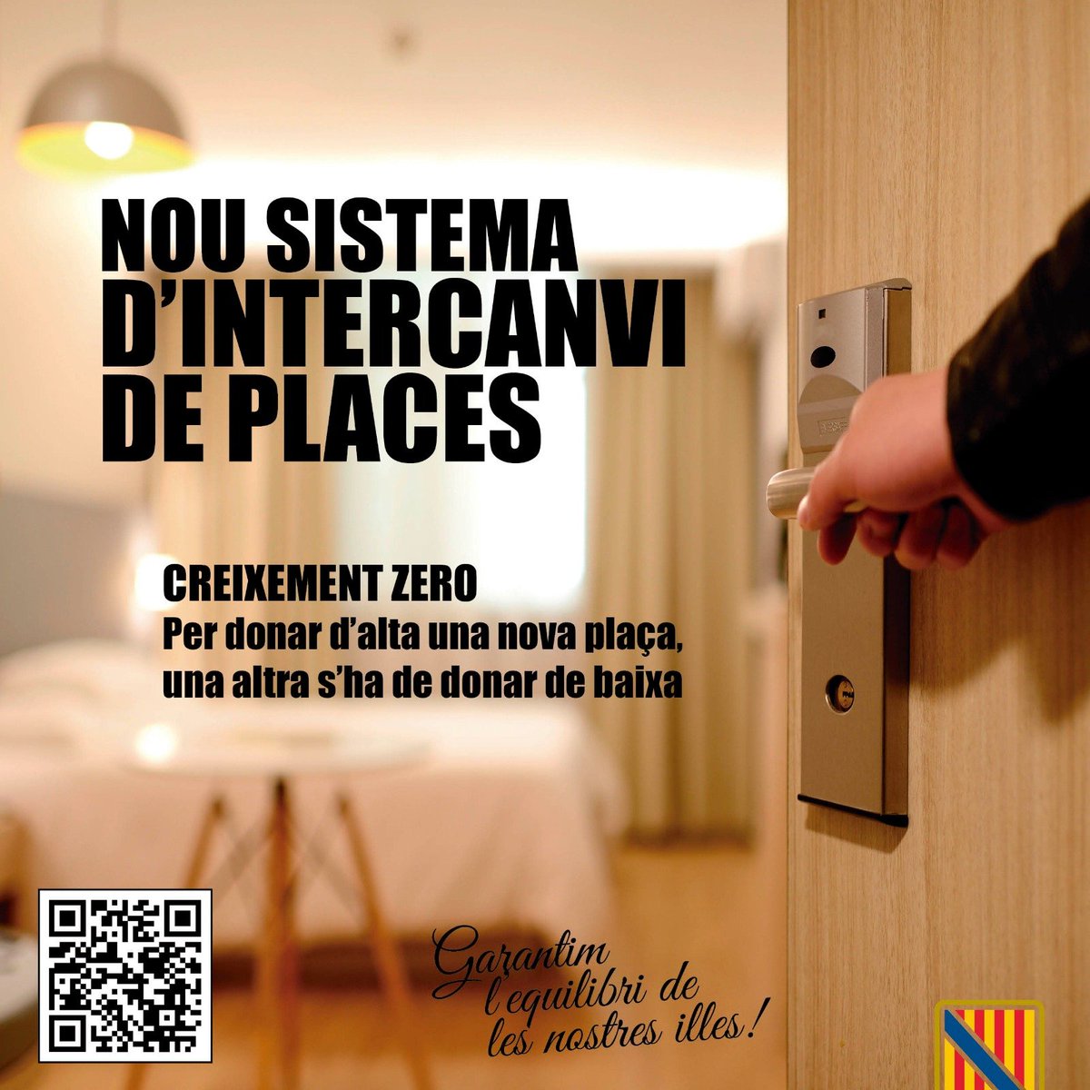 turismeGOIB's tweet photo. No volem créixer en volum, sinó en valor📊✨

Per això, des del @goib hem impulsat un nou sistema d’intercanvi de places, amb el que per donar d’alta una nova plaça, una altra s’ha de donar de baixa 

Seguim fent feina per a consolidar el creixement zero a les Balears🤝🏻🏨🏝 https://t.co/sRs8rSF2ag