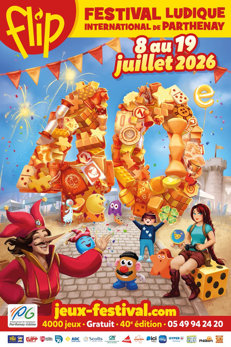 Furyball's tweet photo. L'équipe de Furyball est au Festival Ludique International de Parthenay !

C'est la 40ème édition des FLIP, et comme tous les ans, il y a un max de super projets de jeux en tout genre !

Si vous êtes dans les environs, passez nous voir !
On serait super heureux de vous faire découvrir Furyball !