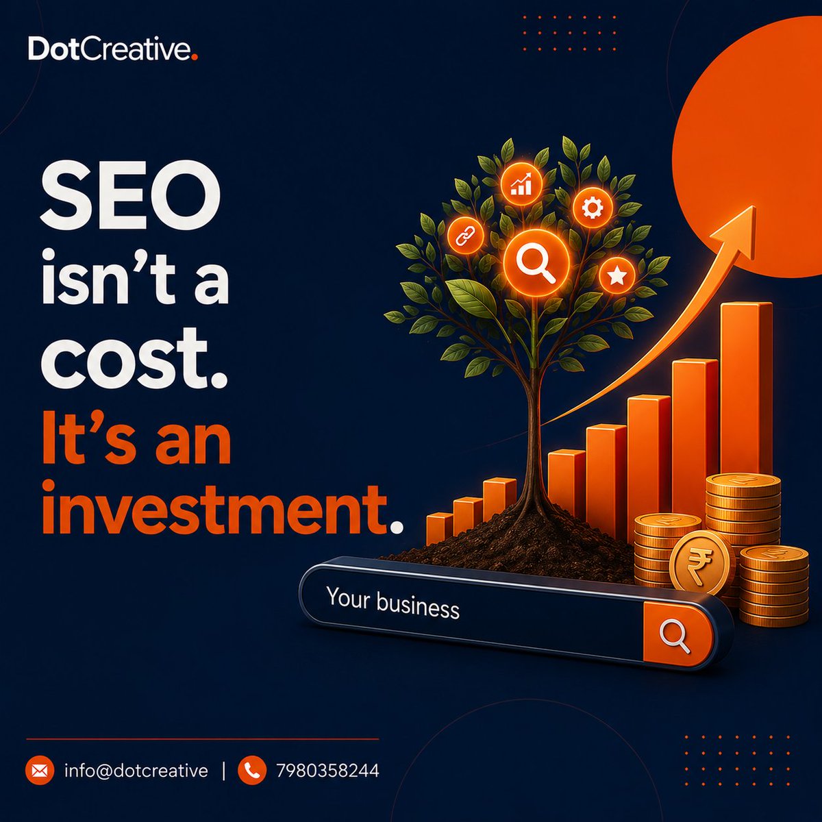 DotCreative3's tweet photo. Paid ads stop when you stop paying. SEO keeps working. We build SEO foundations that bring you free, ongoing organic traffic.

#SEO #OrganicGrowth #Investment #DigitalMarketing https://t.co/8EGAYXBPSG